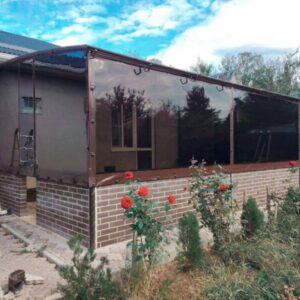 Окно тонированное из ПВХ с открыванием